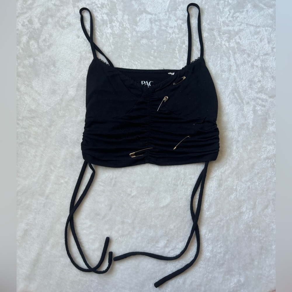 Punk diy crop top
